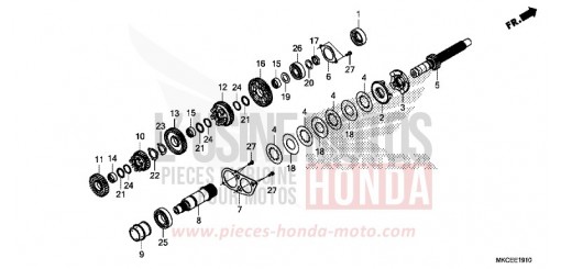 BOITE DE VITESSES (ARBRE SECONDAIRE) GL1800K de 2019